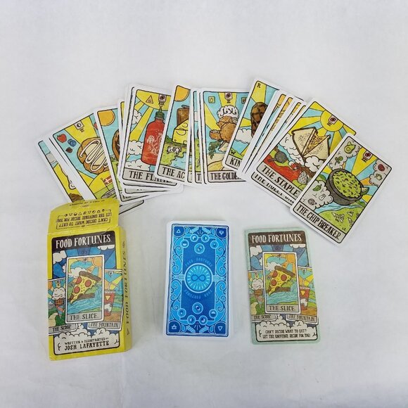 Food Fortunes: Mystical Oracle Tarot Deck By Josh Lafayette Complete - Picture 1 of 7